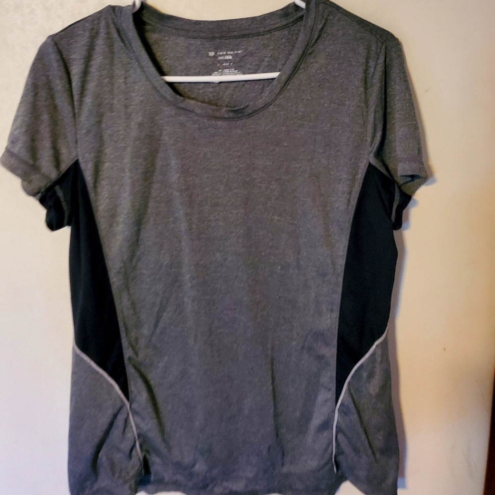 Take Gear Workout Top Grey/Black Size L